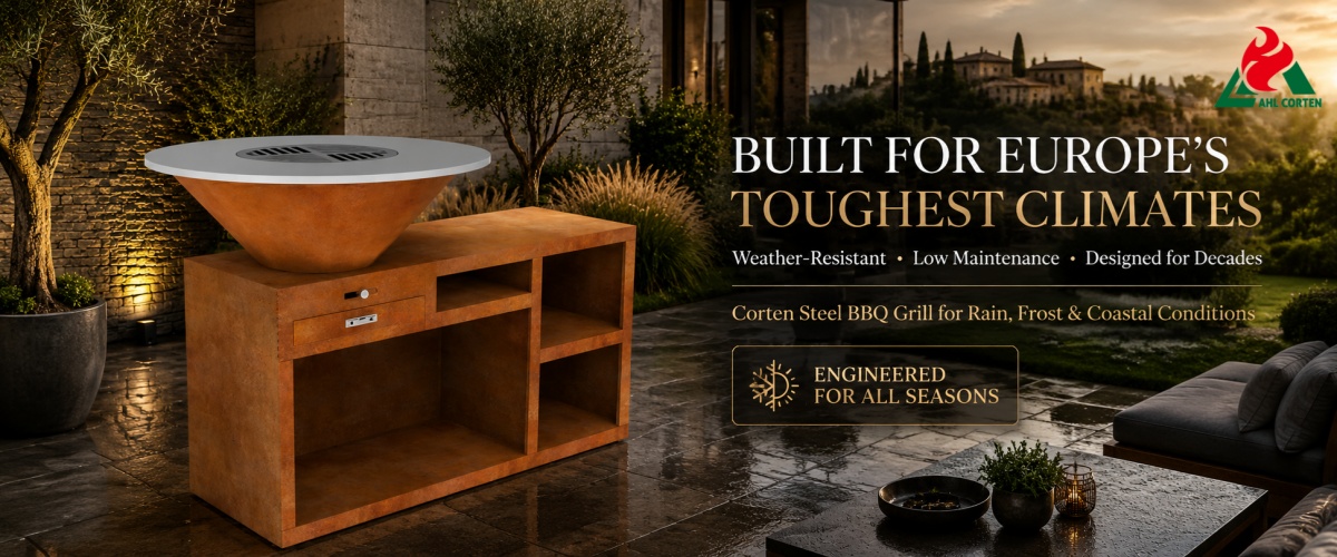 The Real-World Performance of Corten Steel Grills in Europe’s Harsh Climates